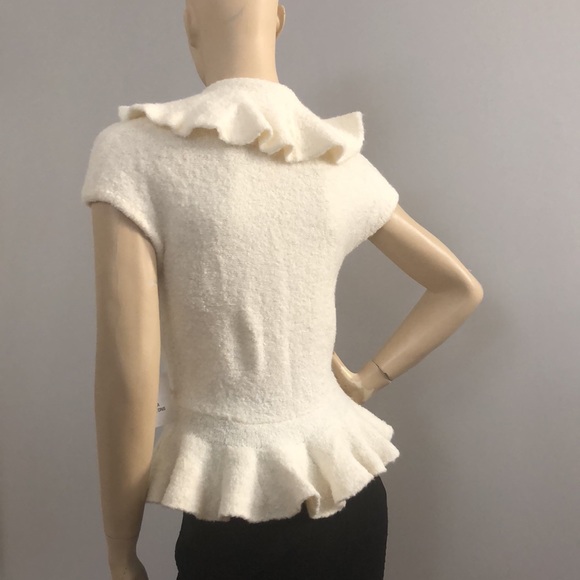 MODA International Jacket Sweater Cardigans Top with buttons. Size XL. Color W. - Picture 6 of 10